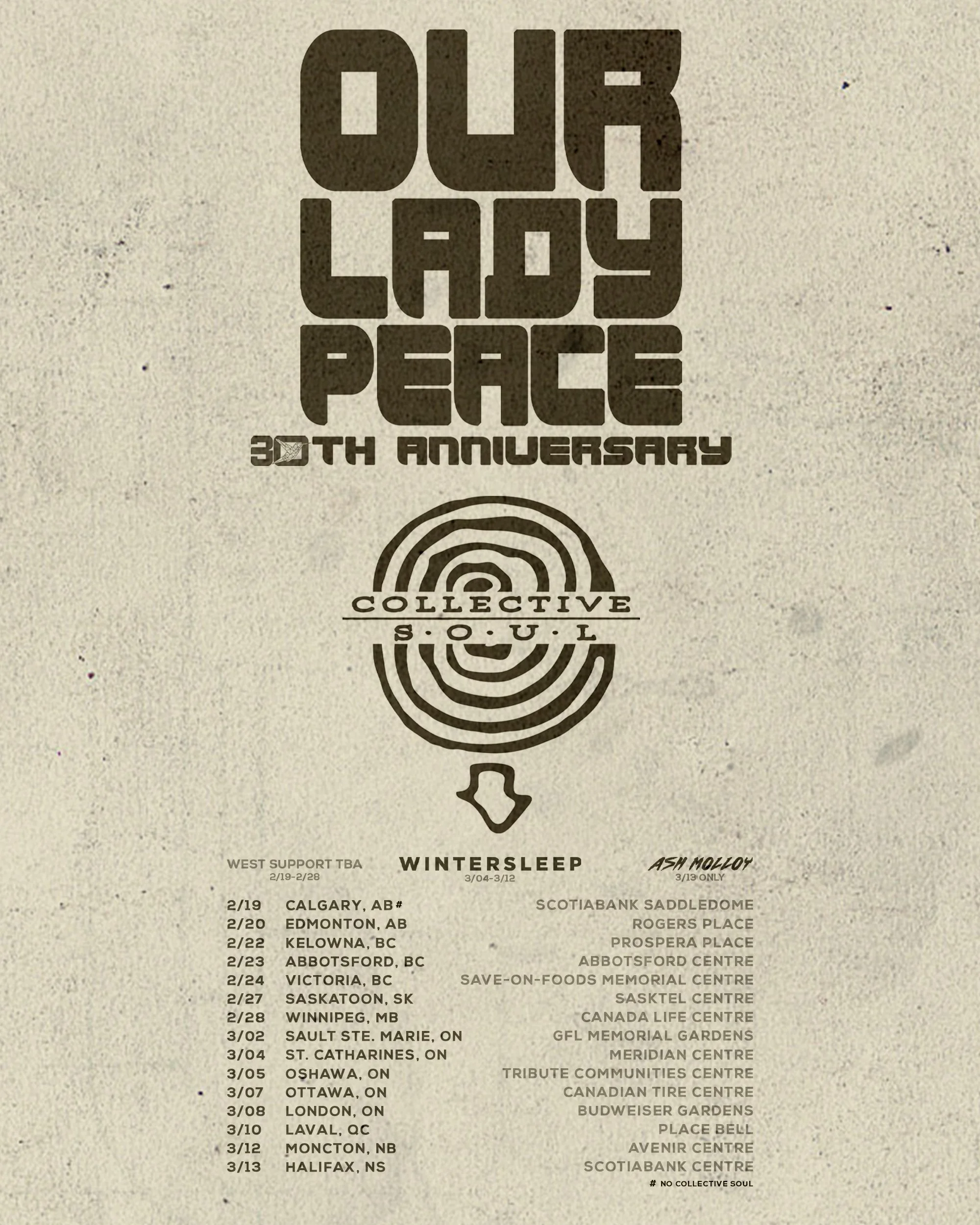 OLP30 Tour w/Collective Soul — Our Lady Peace